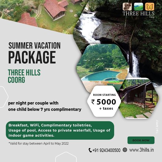 Coorg Summer vacation packages